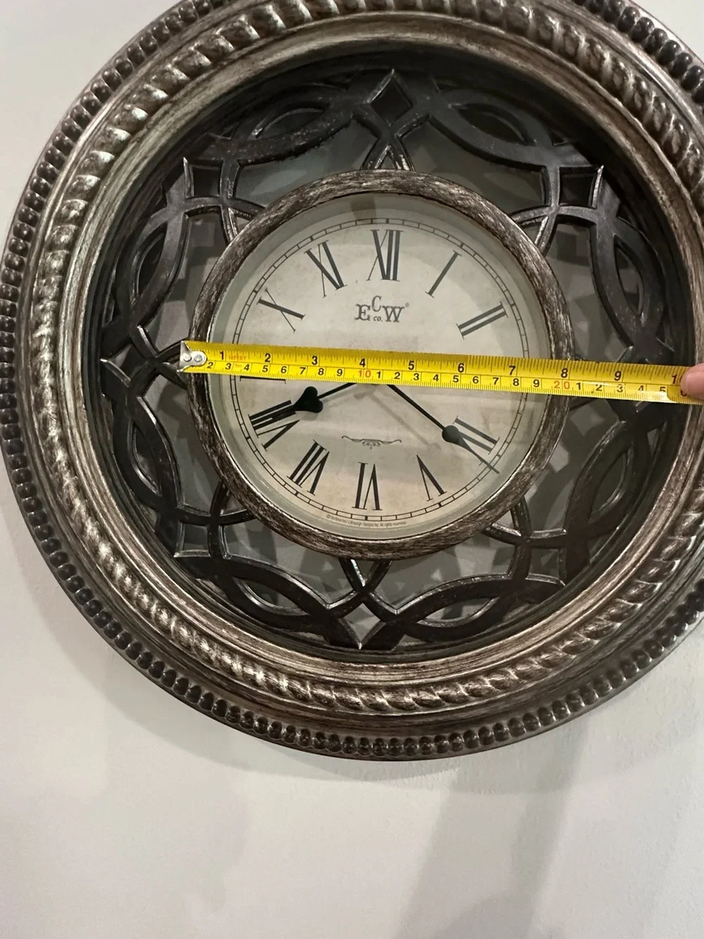 ECW CO. CELTIC KNOT DESIGNS CLOCK ANTIQUE LOOK! 20” SO BEAUTIFUL! 😍🕰️
